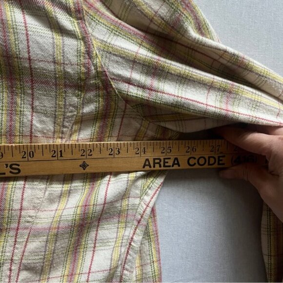 Carhartt plaid checkered button up flannette shirt Sz XXL - Picture 8 of 9